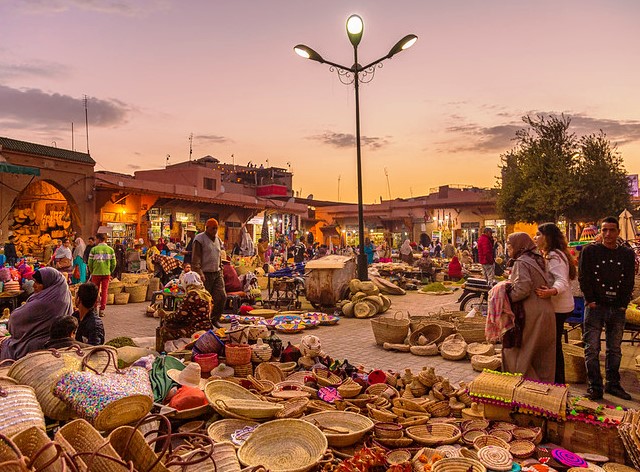 Evening in Marrakech, Morocco