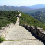 Panorama dalla torre 23 View of Mutianyu Great Wall China from Tower 23