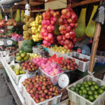 Mercato al Bastiong Port, Pulau Ternate Fruit Market in Pulau Ternate Indonesia