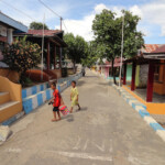 Il villaggio di Pulau Maitara The village of Pulau Maitara between Ternate and Tidore in the Maluku Archipelago in Indonesia