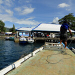 E’ dal pier di Rum a Tidore che ci si imbarca per Pulau Maitara Rum in Pulau Tidore is the departing point to Pulau Maitara, The Moluccas, Indonesia