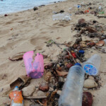 Questa è Pantai Pangalisang... A lot of plastic on Pantai Pangalisang Pulau Bunaken Sulawesi