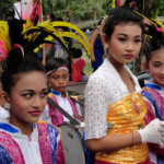 Ubud, Bali Festival on Jalan Monkey Forest in Ubud Bali