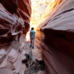 Il cancelletto A small gate washed away from a flash flood in Waterholes Canyon near Page in Arizona