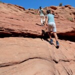 Usciamo dal Waterholes Exiting Waterholes Canyon near Page in Arizona