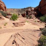 Puoi camminare per altri 500 metri... After the Dryfall into the Wash of Waterholes Canyon near Page in Arizona