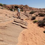 Se occorre ritorna sui tuoi passi Looking to the Entrance of Waterholes Canyon near Page in Arizona