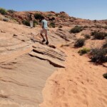 Se occorre ritorna sui tuoi passi Looking to the Entrance of Waterholes Canyon near Page in Arizona