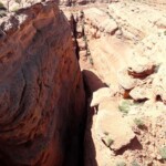 E’ proprio qui sotto che si trova la carcassa dell’auto… Middle and Lower Waterholes Canyon West of the Bridge on US 89 South of Page in Arizona