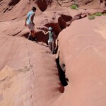 Il Waterholes è tutt’altro che difficile ma… On the Rocks of Waterholes Canyon near Page in Arizona