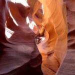 I colori e le forme sono magnifici The Slot Section of Waterholes Canyon near Page in Arizona