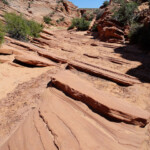 E’ qui che si ritorna indietro Upper section of Waterholes Canyon near Page in Arizona