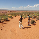 Ora si scende… Walking Down the Hill to Houseshoe Bend Page AZ