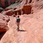 Gradualmente il canyon si allarga After the Dryfall in Waterholes Canyon near Page in Arizona