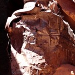 Ed il rottame c’è davvero Wrecklage of a Car Under the Bridge of US 89 into Waterholes Canyon South of Page in Arizona