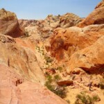 Appare una valle selvaggia... A wild valley on White Domes Loop Trail in Valley of Fire State Park in Nevada