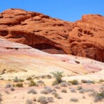 The end Near the Trailhead of White Domes Trail in Valley of Fire State Park in Nevada