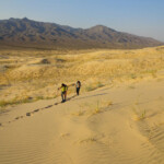 Ora le uniche orme sono le nostre... On the first dunes of Kelso Dunes Trail in the Mojave National Preserve in California
