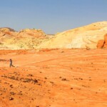 L’immensità del deserto On the way to the Fire Wive in Valley of Fire State Park in Nevada