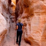 Lo slot… The slot canyon of White Domes Loop in Valley of Fire State Park in Nevada