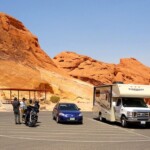 White Domes Trail parking area White Domes Loop Parking Area in Valley of Fire State Park in Nevada