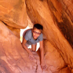 Il passaggio chiave Accessing an Unspoiled Anasazi Cliff Dwelling on Rock Door Mesa West of Monument Valley