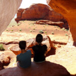 E’ un ottimo punto di osservazione An Anasazi Cliff Dwelling on Rock Door Mesa near Gouldings Lodge
