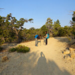 Qualcuno fa finta di essere stanco… East Mesa Trail in Zion National Park Utah USA