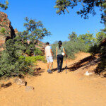 La sabbia... A sandy section of Canyon Overlook Trail in Zion National Park in Utah