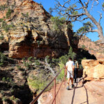 Le cose diventano subito interessanti... Above Pine Creek Slot Canyon in Zion National Park in Utah