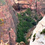 L’inizio dei Narrows, 700 metri sotto di noi The Narrows from a viewpoint near Observation Point in Zion National Park in Utah
