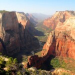 Angels Landing da Observation Point Zion Canyon from Observation Point in Zion National Park in Utah