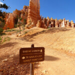 Le indicazioni sono sempre chiare Bryce Canyon National Park Amphitheather Traverse Direction to Queens Garden
