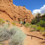 All’interno di un piccolo canyon... First section of Angels Palace Trail in Kodachrome Basin State Park in Utah USA