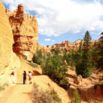 Oltre la gola Lower section after Wall Street of Navajo Loop in Bryce Canyon National Park in Utah