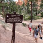 L’incrocio con il Navajo Loop Navajo Loop and Queens Garden Junction in the Bryce Canyon Amphitheater