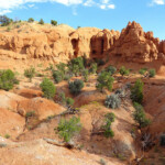 In direzione di Shakespeare Arch Near Shakespeare Arch in Kodachrome Basin State Park in Utah USA