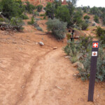 Si parte... Near the trailhead Shakespeare Arch and Sentinel Trail in Kodachrome Basin State Park in Utah USA