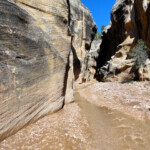 L’uscita dai second narrows Second Narrows exit in Willis Creek Slot Canyon in Grand Staircase Escalante NM in Utah