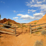 Shakespeare Arch/Sentinel Trailhead Shakespeare Arch and Sentinel Trail Trailhead in Kodachrome Basin State Park in Utah USA