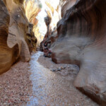 Potrebbe essere un segnale di pericolo... Walking into the slot of Willis Creek in Grand Staircase Escalante NM in Utah