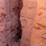 La gola si stringe… Wall Street Slot Canyon on the Navajo Loop in Bryce Canyon National Park in Utah