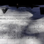 Firmiamo il registro Willis Creek Trailhead Register in Grand Staircase Escalante National Monument in Utah