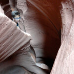 Scendiamo una spirale A difficult and darkest section of Spooky Gulch in the Dry Fork of Coyote Gulch in Grand Staircase Escalante National Monument