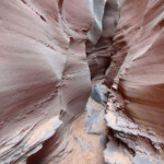 E’ una vera meraviglia... Inside the upper section above the boulders of Spooky Slot Canyon in the Dry Fork of Coyote Gulch in Grand Staircase Escalante National Monument in Utah USA