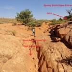 Da Peek-A-Boo a Spooky Upper end of Peek-A-Boo and start of the hike to the upper entrance of Spooky slot canyon in the Dry Fork of Coyote Gulch in Grand Staircase Escalante NM in Utah USA