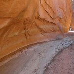 E’ ora di tornare Walking down the Dry Fork Narrows in Grand Staircase Escalante National Monument in Utah USA