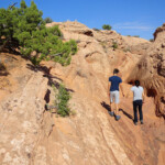 Il sole ci scalda Open section of Peek-A-Boo Gulch in the Dry Fork of Coyote Gulch in Grand Staircase Escalante NM in Utah United States of America