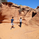 Subito riprende lo slot The upper half of Peek-A-Boo Slot Canyon the Dry Fork of Coyote Gulch in Grand Staircase Escalante NM in Utah USA