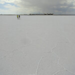 Ritorniamo all’area parcheggio sull’autostrada Salt Flats Rest Area Westbound Bonneville Salt Flats near Wendover Utah United States of America